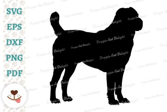 Alabai Dog Silhouette Svg Png Cut File