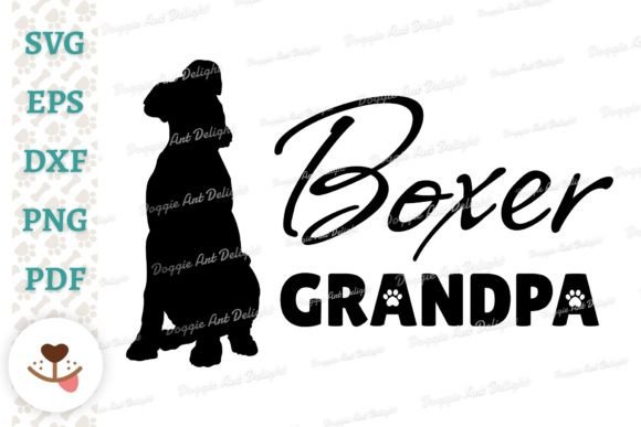 Boxer Grandpa, Dog Grandpa SVG Review