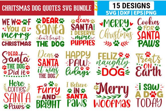 Chritsmas Dog Quotes SVG Bundle: A Designer's Review
