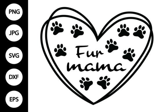 Fur Mama Heart with Dog Paw SVG: A Designer's Review