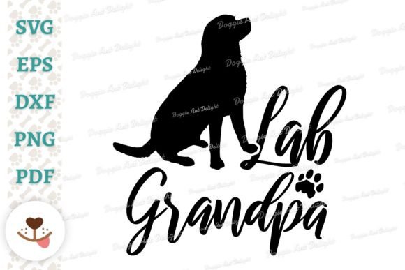 Lab Grandpa, Labrador Dog Grandpa Svg
