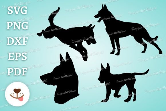 Malinois Dog Silhouette Bundle Review
